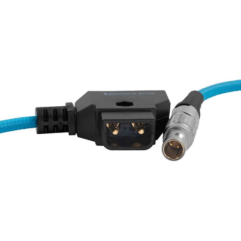 Kondor Blue D-Tap to PYXIS 2-Pin LEMO (0B Male) Power Cable for SmallHD, Teradek, Z CAM